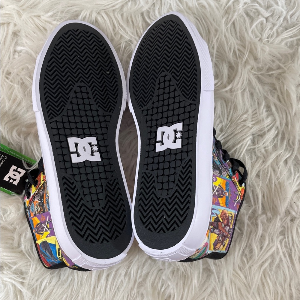 DC Star Wars Manual HI Unisex Black Canvas Skate Inspired Sneakers Shoes Size 8 - Picture 10 of 13